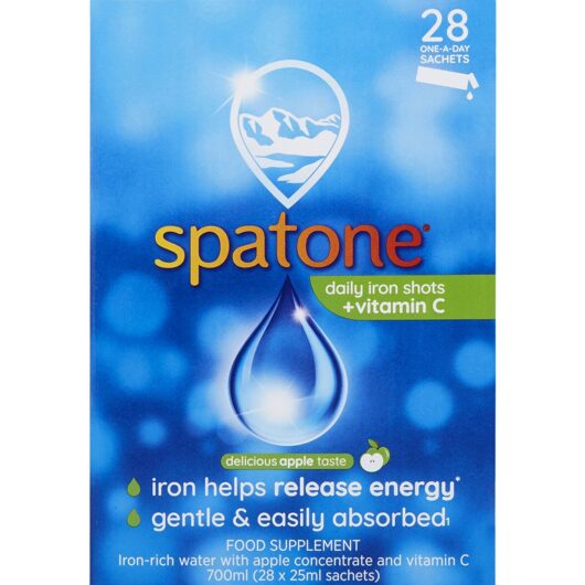 Spatone Apple Daily Iron Shots + Vitamin C 28 Sachets, 25ml