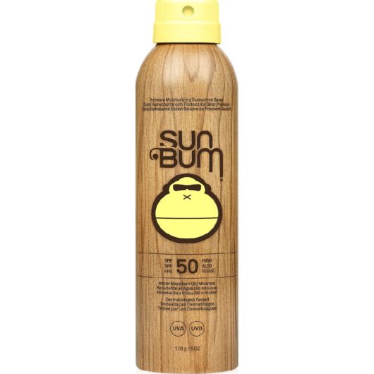 Sun Bum Original Moisturizing Sun Cream Spray Spf 50 Vegan Cruelty Free 170g