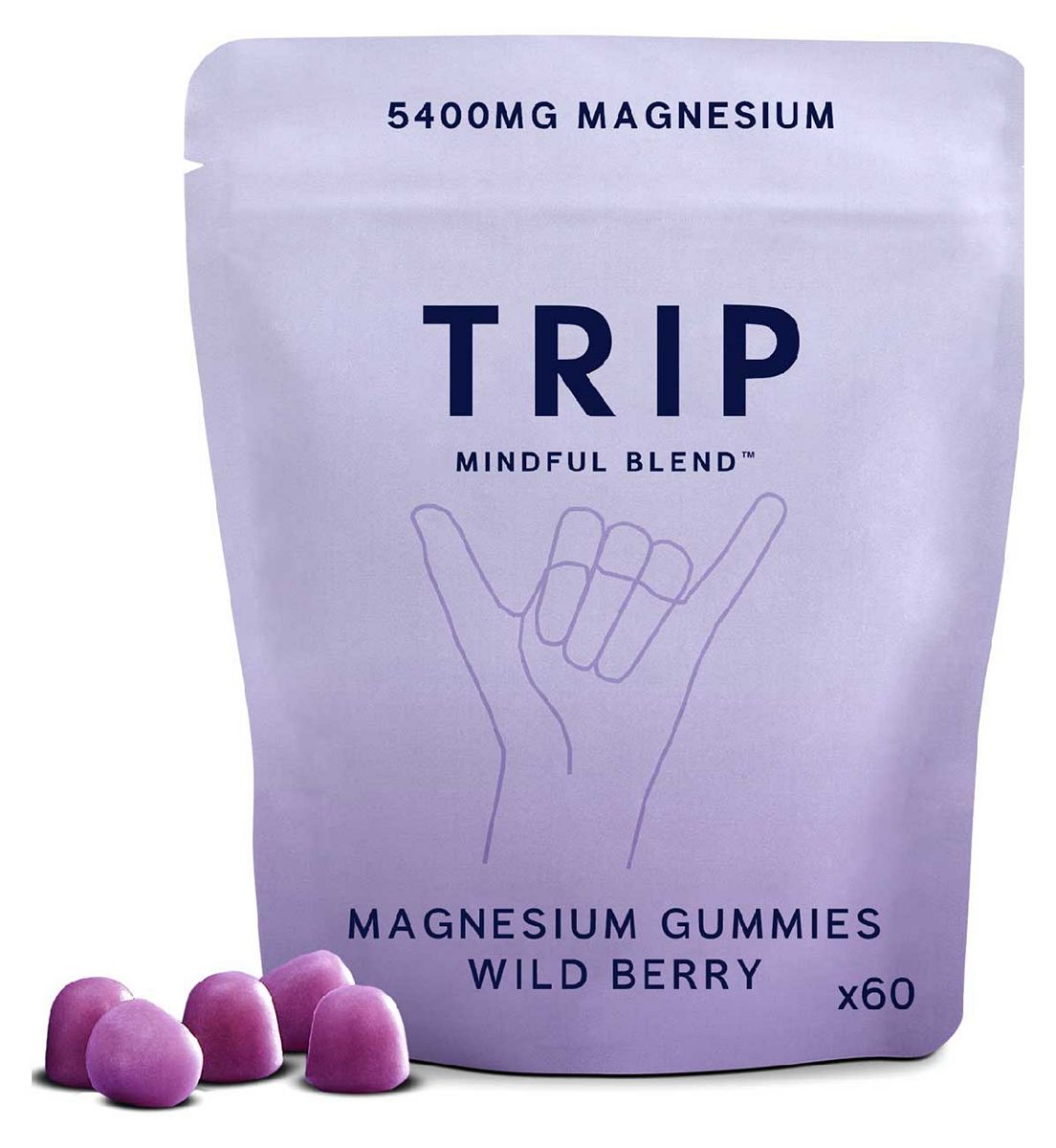 TRIP Wild Berry Magnesium Gummies X 60