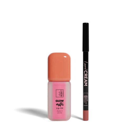 The Beauty Crop Glass Lip Kit Soft Pink - Oil & Liner