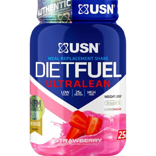 USN Diet Fuel Protein Powder Strawberry - 1Kg