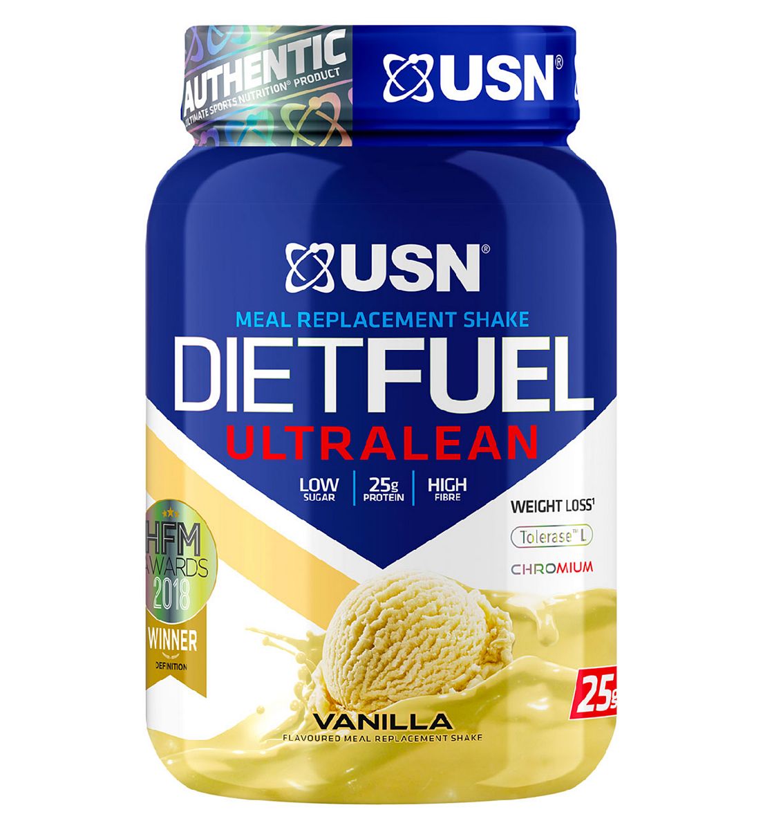 USN Diet Fuel Ultralean Protein Powder Vanilla - 1Kg