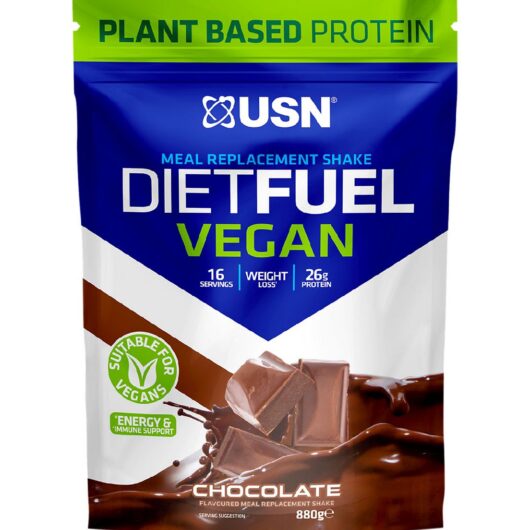 USN Diet Fuel Ultralean Vegan Meal Replacement Chocolate - 880g