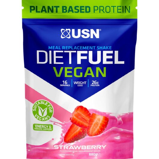 USN Diet Fuel Ultralean Vegan Meal Replacement Strawberry - 880g