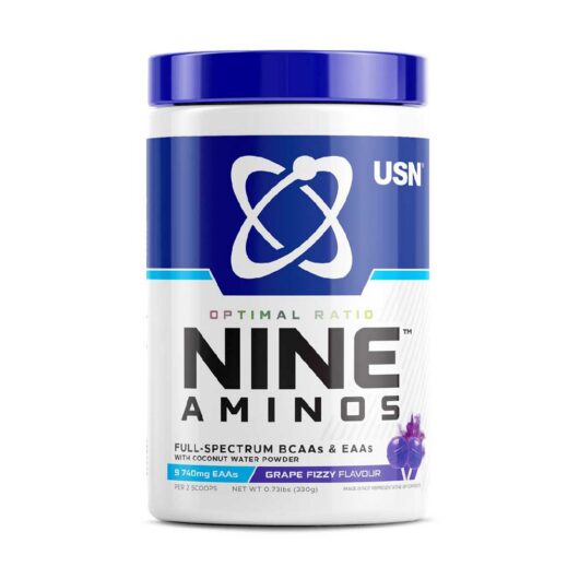 USN Nine Aminos Powder Grape Fizzy Pop 330g