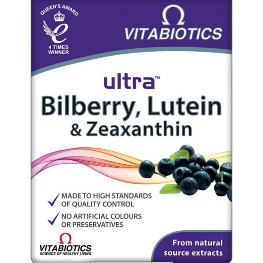 Ultra Vitabiotics Bilberry, Lutein & Zeaxanthin - 30 Tablets