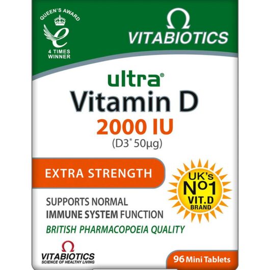 Ultra Vitabiotics Vitamin D 2000 Iu Extra Strength 96 Tablets