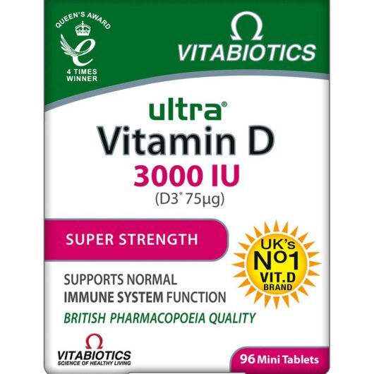 Ultra Vitabiotics Vitamin D D3 3000 96S