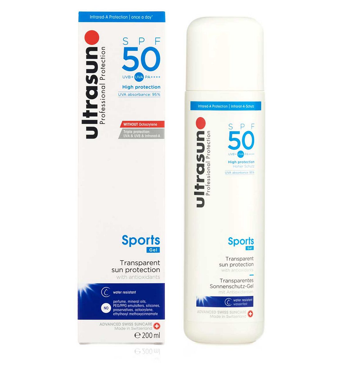 Ultrasun Sports Gel Spf50200 ml, 200ml