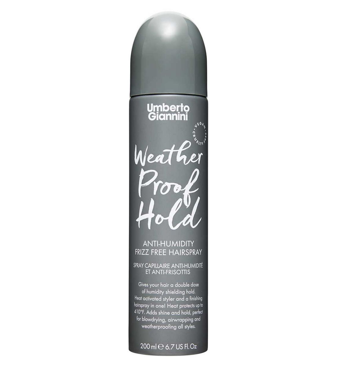 Umberto Giannini Weatherproof Hold Anti-Humidity Hairspray200 ml, 200ml