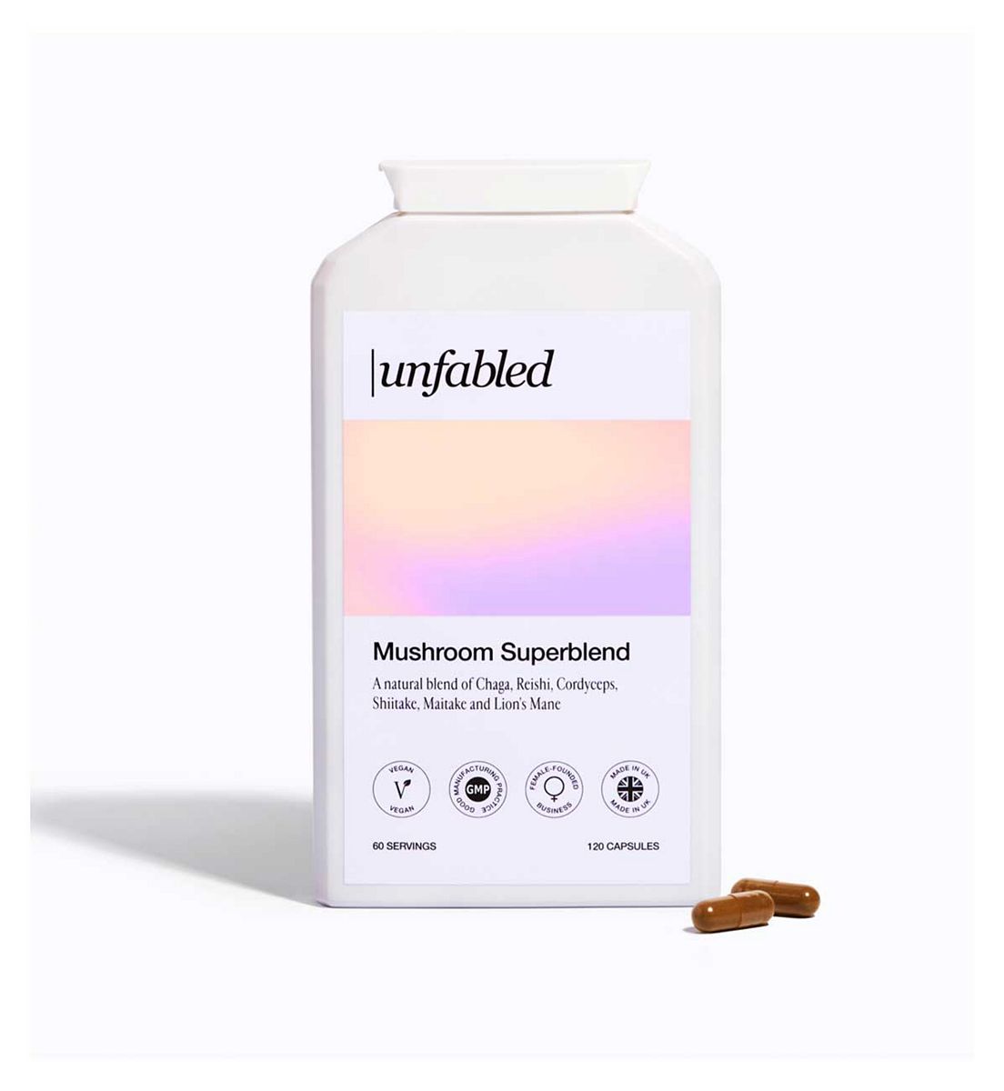 Unfabled Mushroom Superblend Capsules 120S