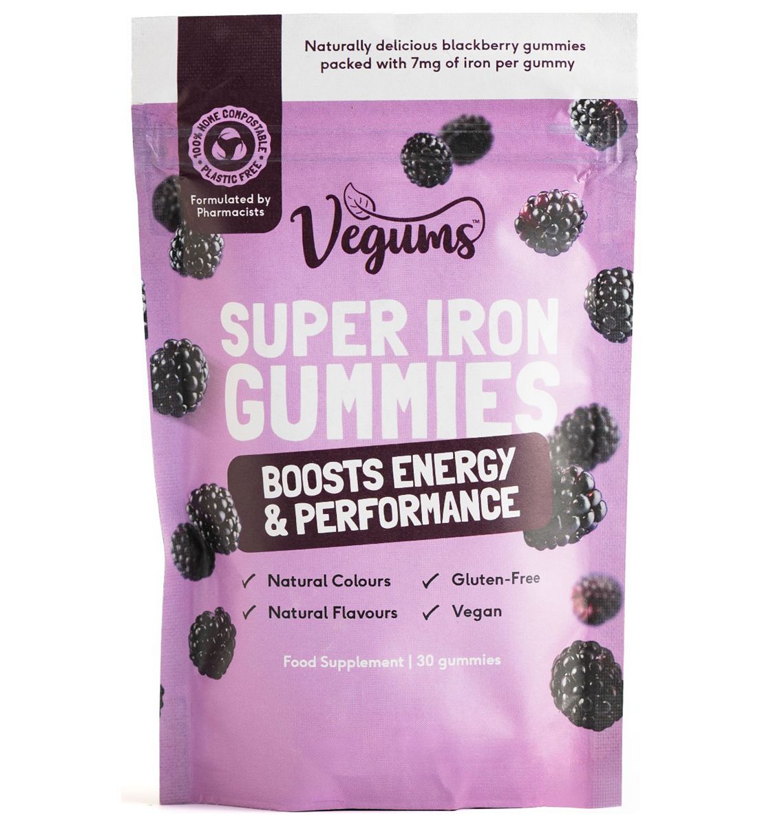 Vegums Super Iron 30 Gummies