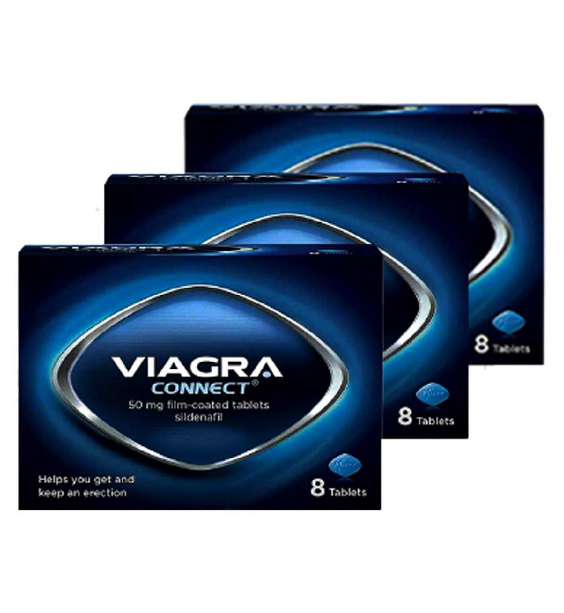 Viagra Connect 50Mg Film-Coated Tablets - 24 Online Only