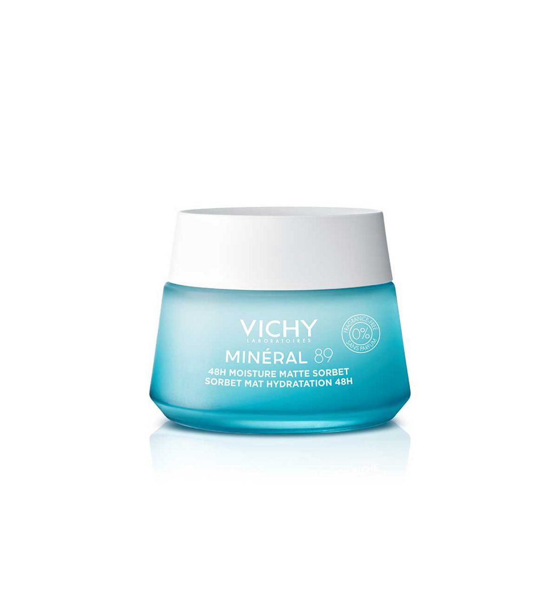 Vichy Minéral 89 48H Moisture Matte Sorbet Non-Greasy, Fragrance Free, Combination To Oily Skin, 50ml