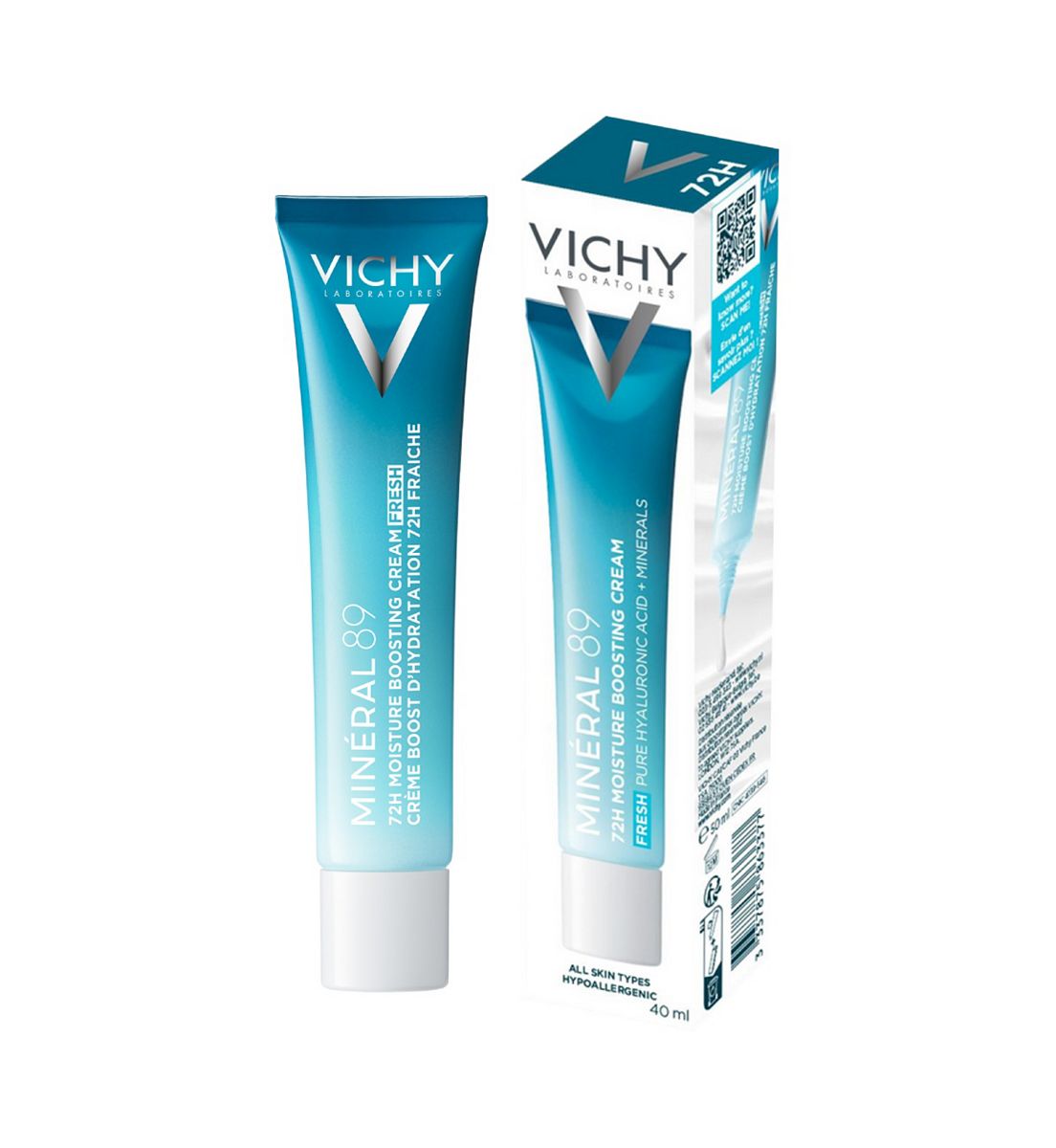 Vichy Minéral 89 72 Hr Hyaluronic Acid Moisture Boosting Cream 40ml