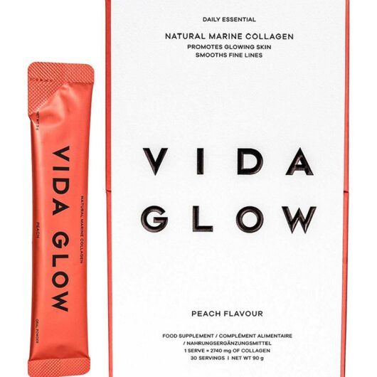 Vida Glow Natural Marine Collagen Peach - 30 X 3G Sachets