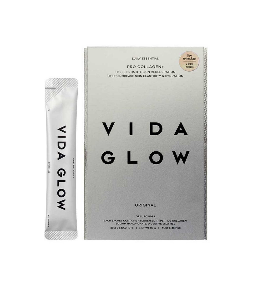 Vida Glow Pro Collagen+ Powder Sachets 3G 30S
