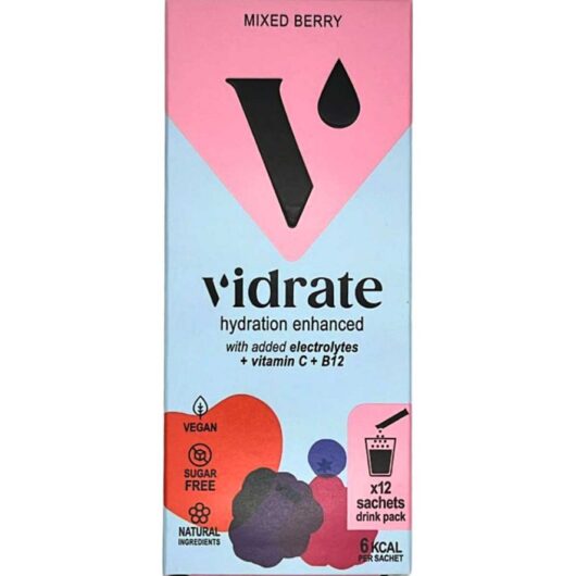 Vidrate Hydration Electrolyte Sachets Mixed Berry - 12