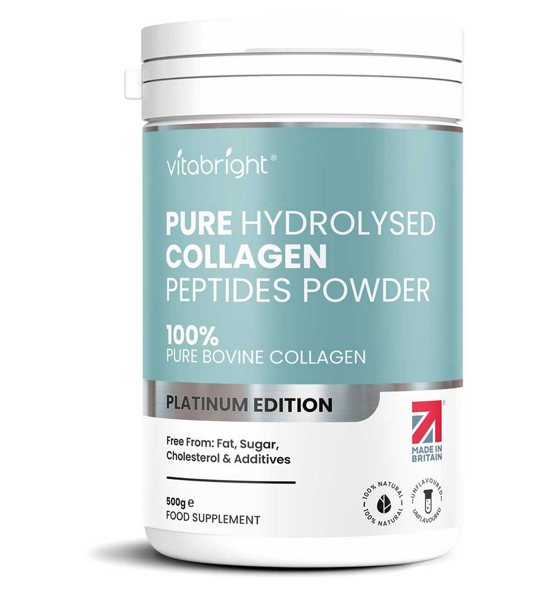 VitaBright Hydrolysed Collagen Powder - 500G (25-50 Day Supply)