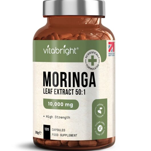 VitaBright Moringa Leaf Extract 10,000Mg Capsules 120S