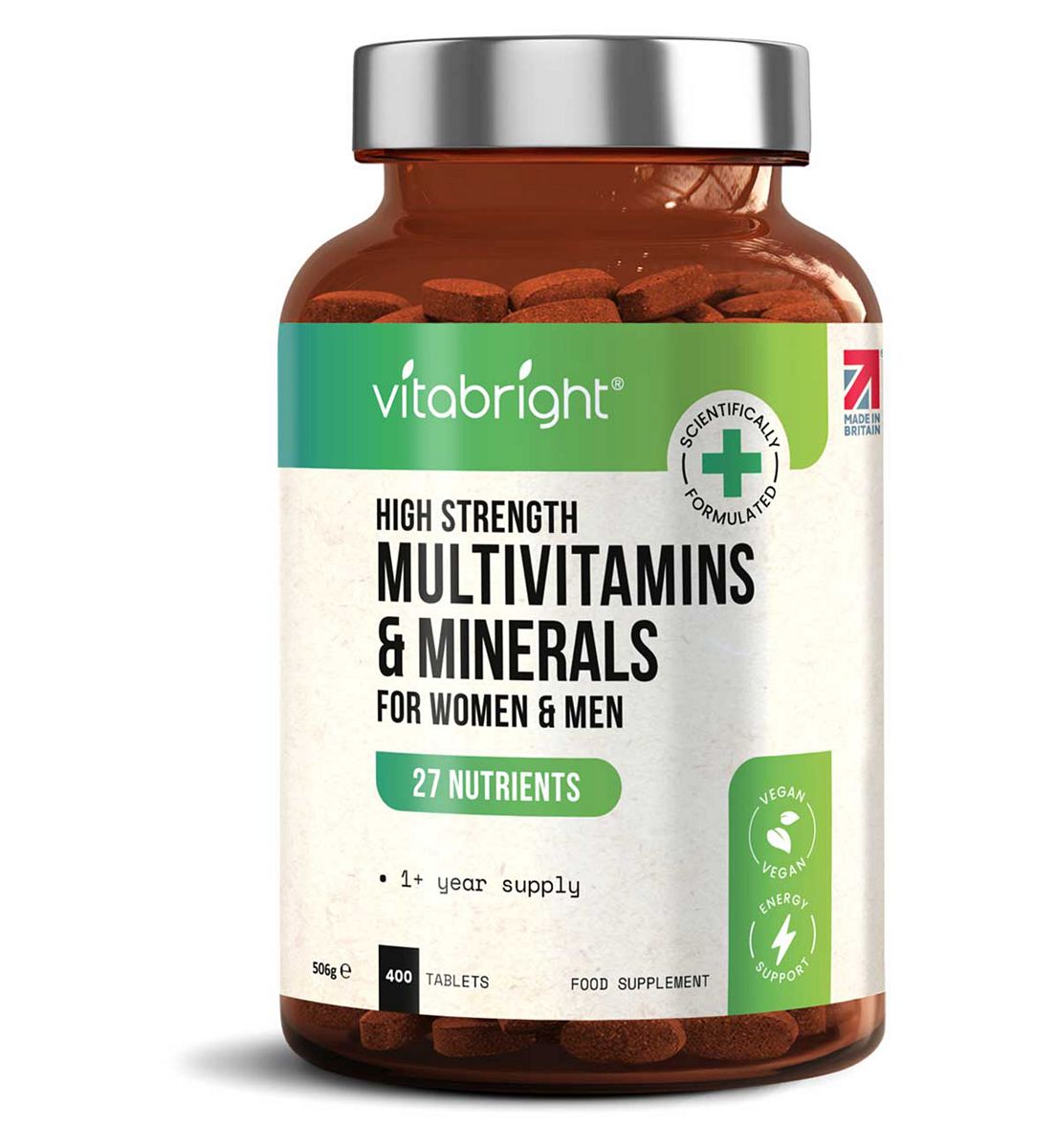VitaBright Multivitamins & Minerals Tablets 13 Month Supply 400S