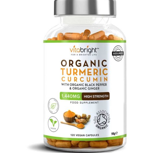 VitaBright Turmeric Curcumin & Ginger Capsules 2 Month Supply 120S