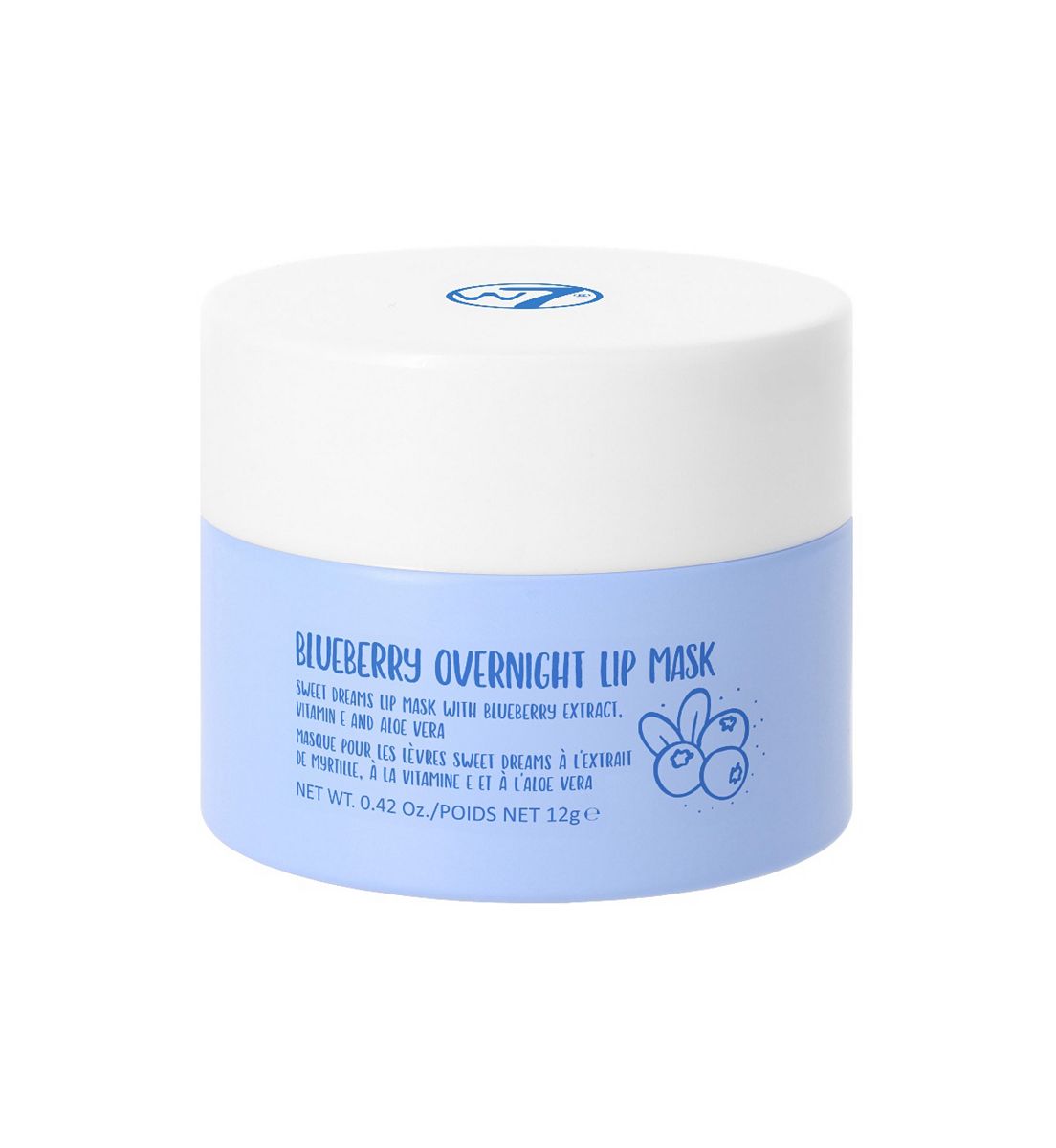 W7 Sweet Dreams Overnight Lip Mask Blueberry 12g