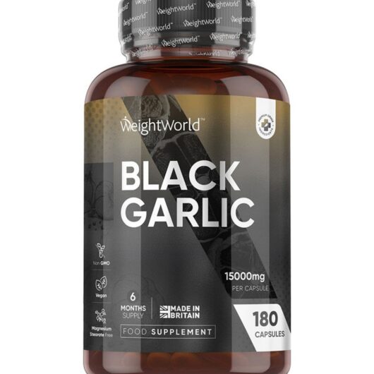 WeightWorld Black Garlic Extract 15000Mg 180 Capsules