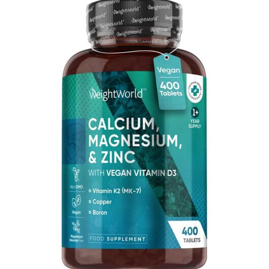 WeightWorld Calcium Magnesium And Zinc With Vitamin D3 400 Tablets