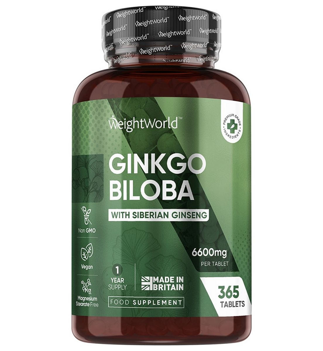 WeightWorld Ginkgo Biloba Complex 6600Mg 365 Tablets
