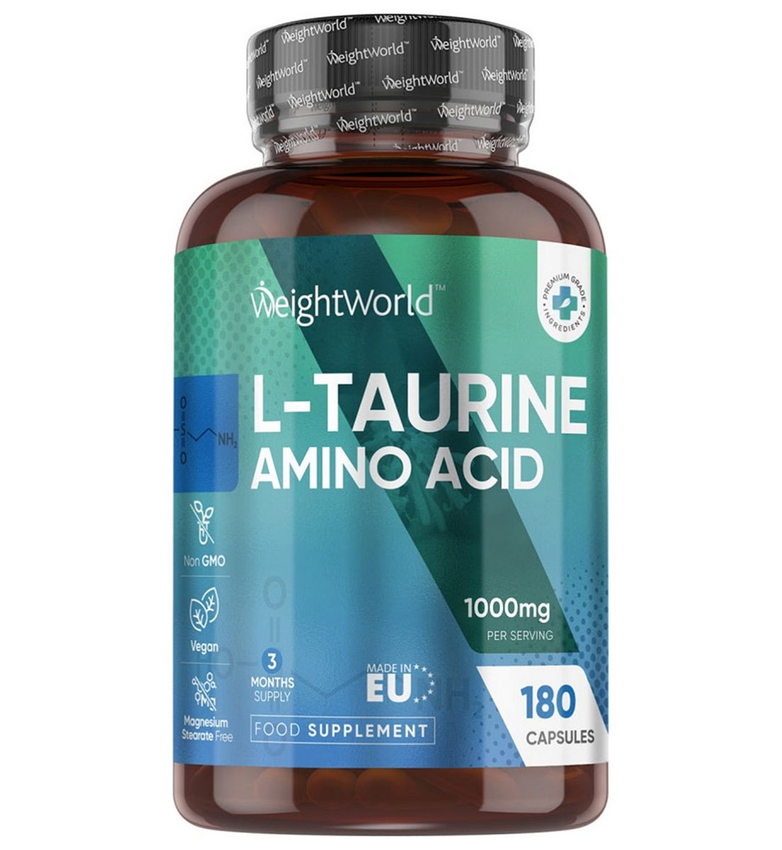 WeightWorld L-Taurine 1000Mg 180 Capsules