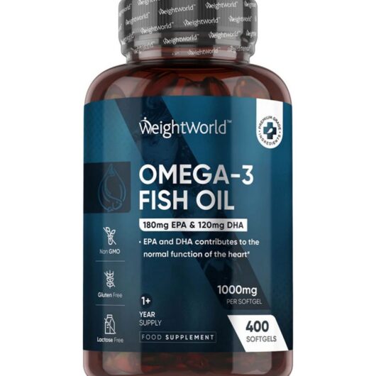 WeightWorld Omega 3 1000Mg Softgels 400 Capsules