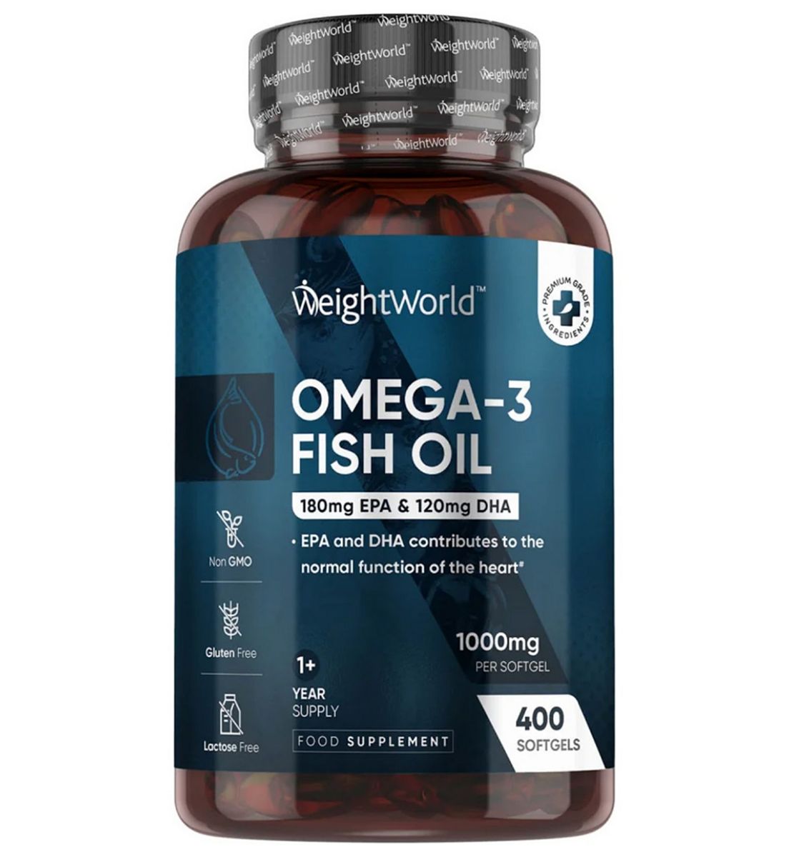 WeightWorld Omega 3 1000Mg Softgels 400 Capsules