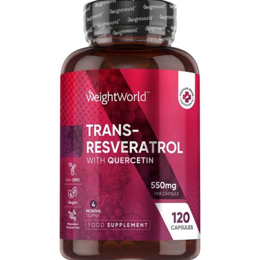 WeightWorld Trans Resveratrol With Quercetin 550Mg 120 Capsules