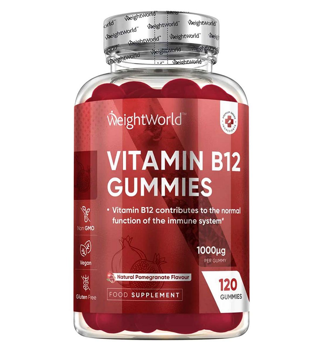 WeightWorld Vitamin B12 Gummies 1000Mcg 120
