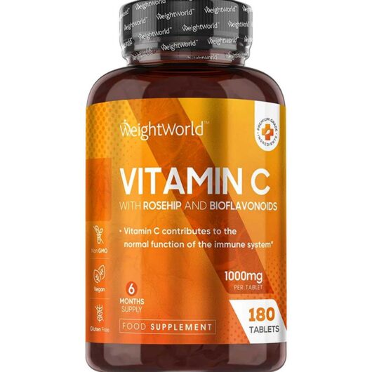 WeightWorld Vitamin C With Rosehip And Bioflavonoids 1000Mg 180 Tablets