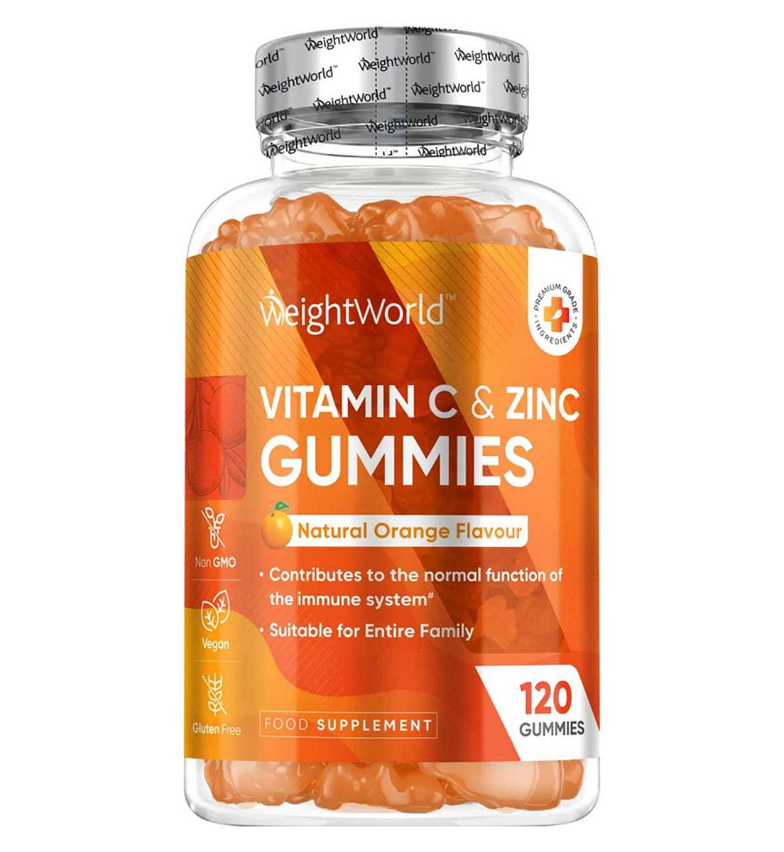 WeightWorld Vitamin C & Zinc Gummies 200Mg 120