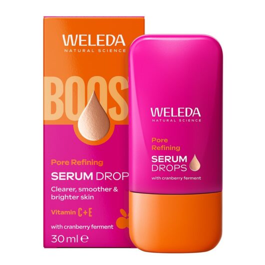 Weleda Pore Refining Face Serum Drops With Cranberry 100 Percent Certified Natural Organic Vegan 30ml