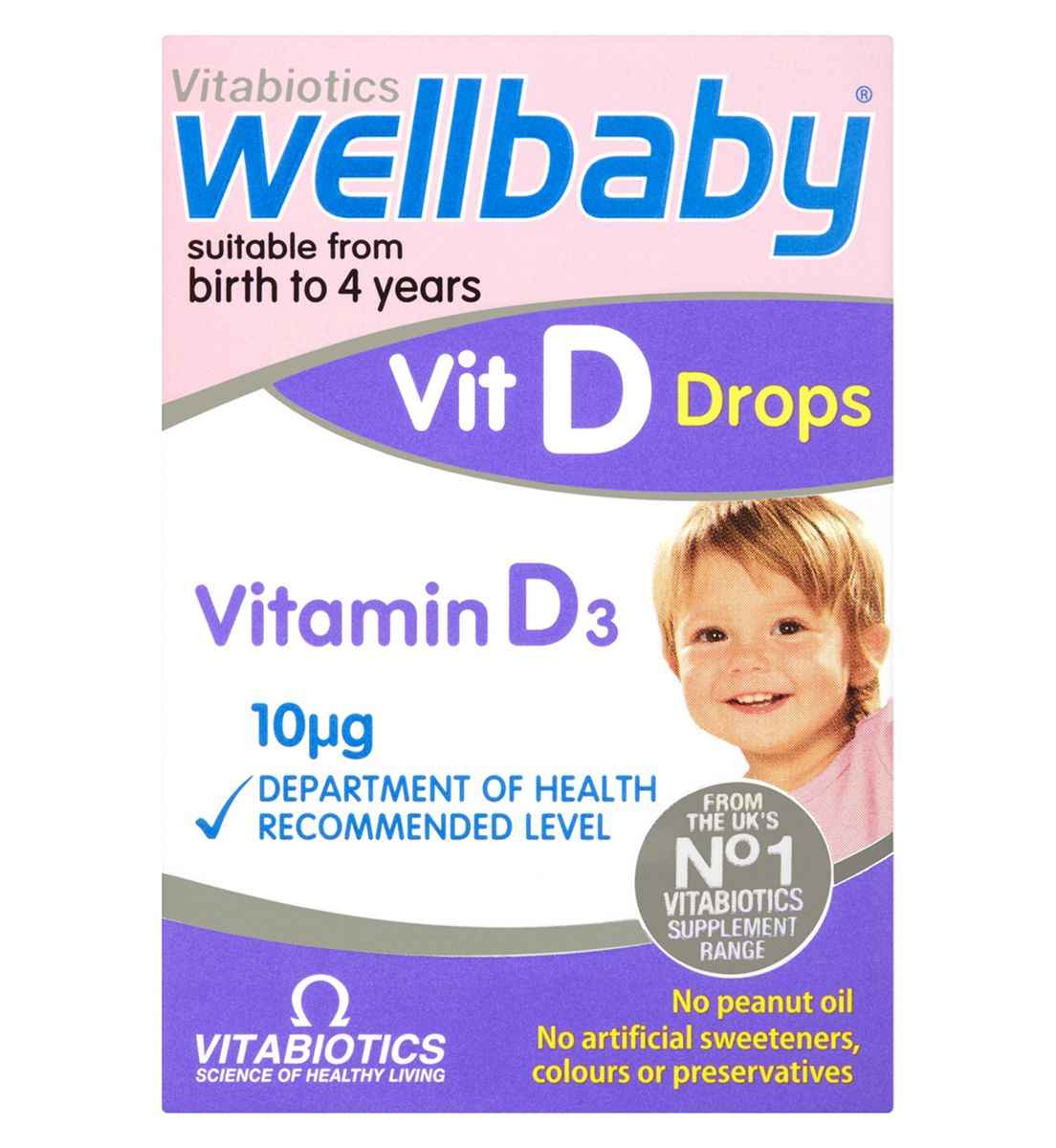 Wellbaby Vitabiotics Vit D Drops Birth To 4 Years 30ml
