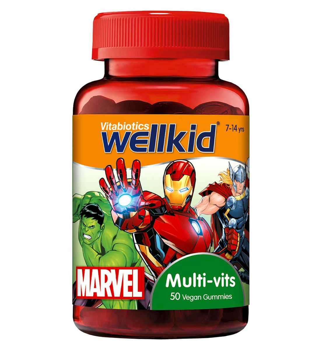 Wellkid Vitabiotics Marvel Multi-Vits 50 Vegan Soft Jellies