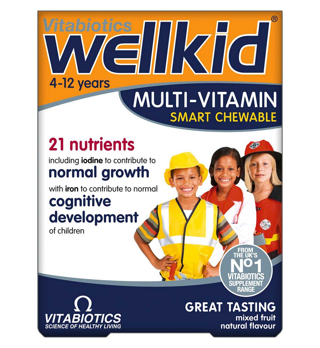 Wellkid Vitabiotics Multi-Vitamin Smart Chewable 30 Tablets
