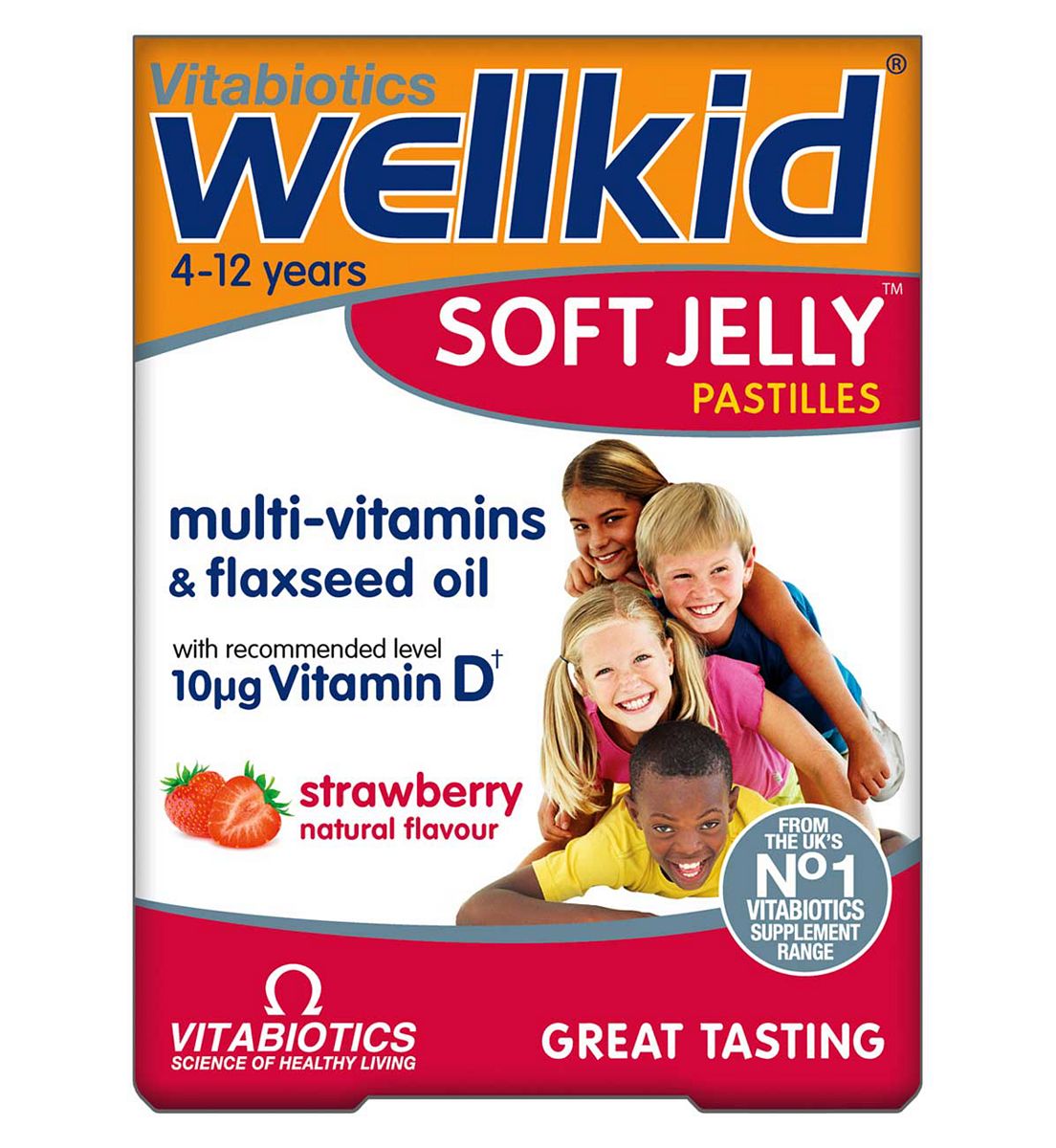 Wellkid Vitabiotics Soft Jelly Strawberry Flavour - 30 Pastilles