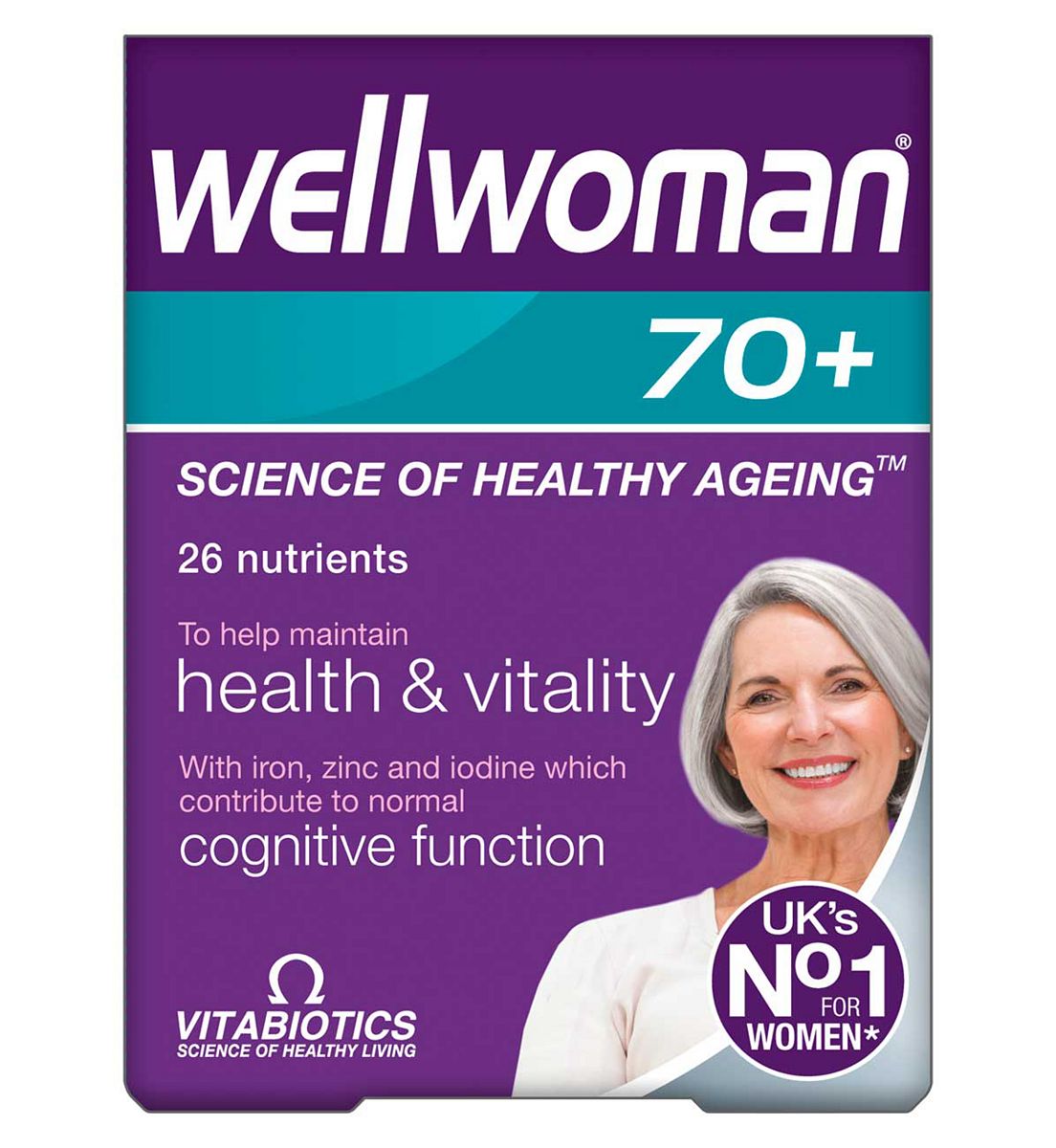 Wellwoman Vitabiotics 70+ - 30 Tablets