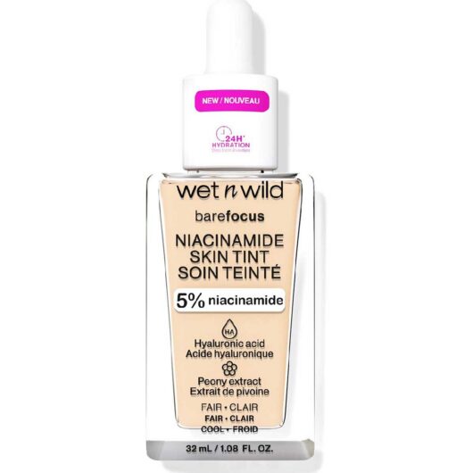 Wet N Wild Bare Focus Niacinamide Skin Tint Fair 32Ml in Beige