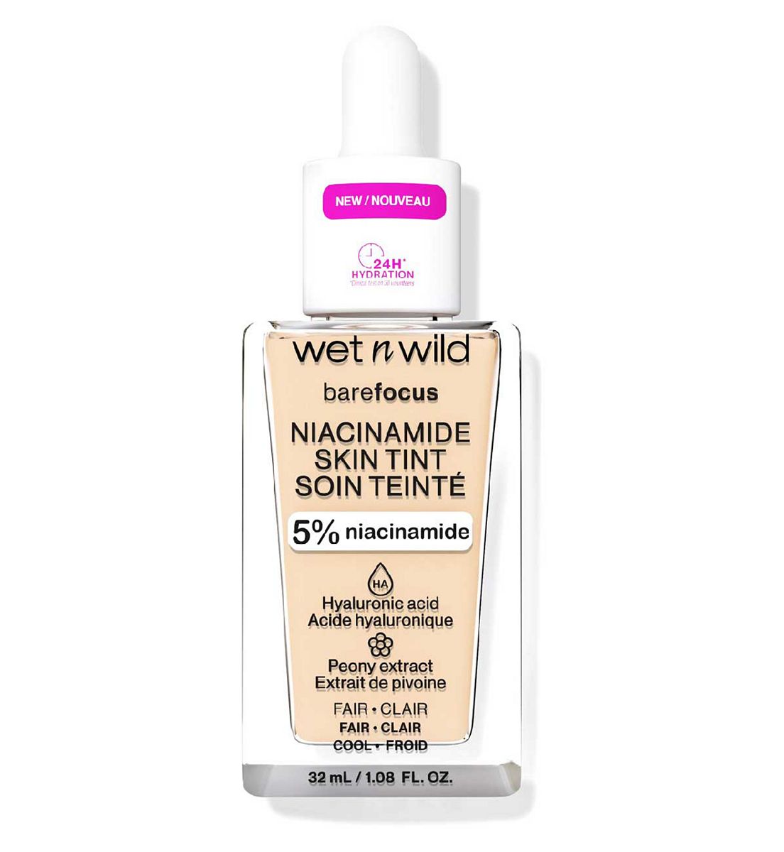 Wet N Wild Bare Focus Niacinamide Skin Tint Fair 32Ml in Light Medium