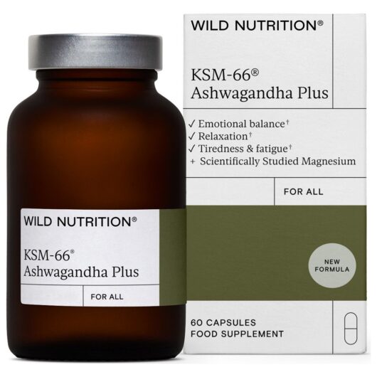Wild Nutrition Ksm-66 Ashwaganda Plus Supplement 60 Capsules