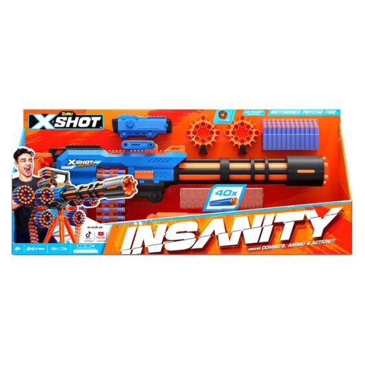 X-shot Insanity Motorized Rage Fire Gatling Gun
