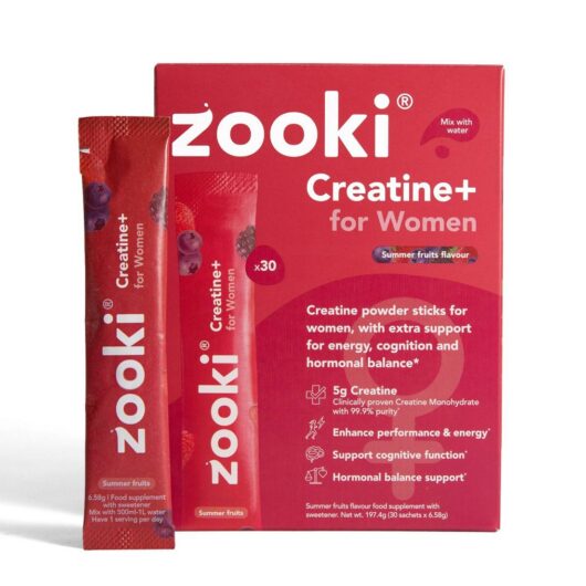 Zooki Creatine+ For Women, Summer Fruits Flavour - 30 Sachets