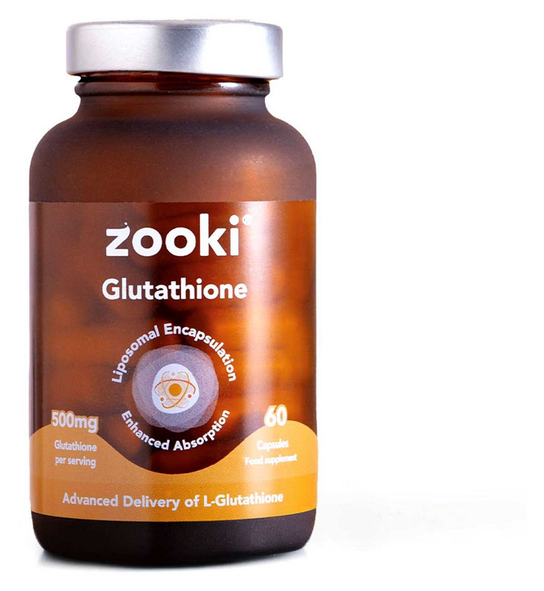 Zooki Liposomal Glutathione 500Mg Capsules - 30 Day Supply