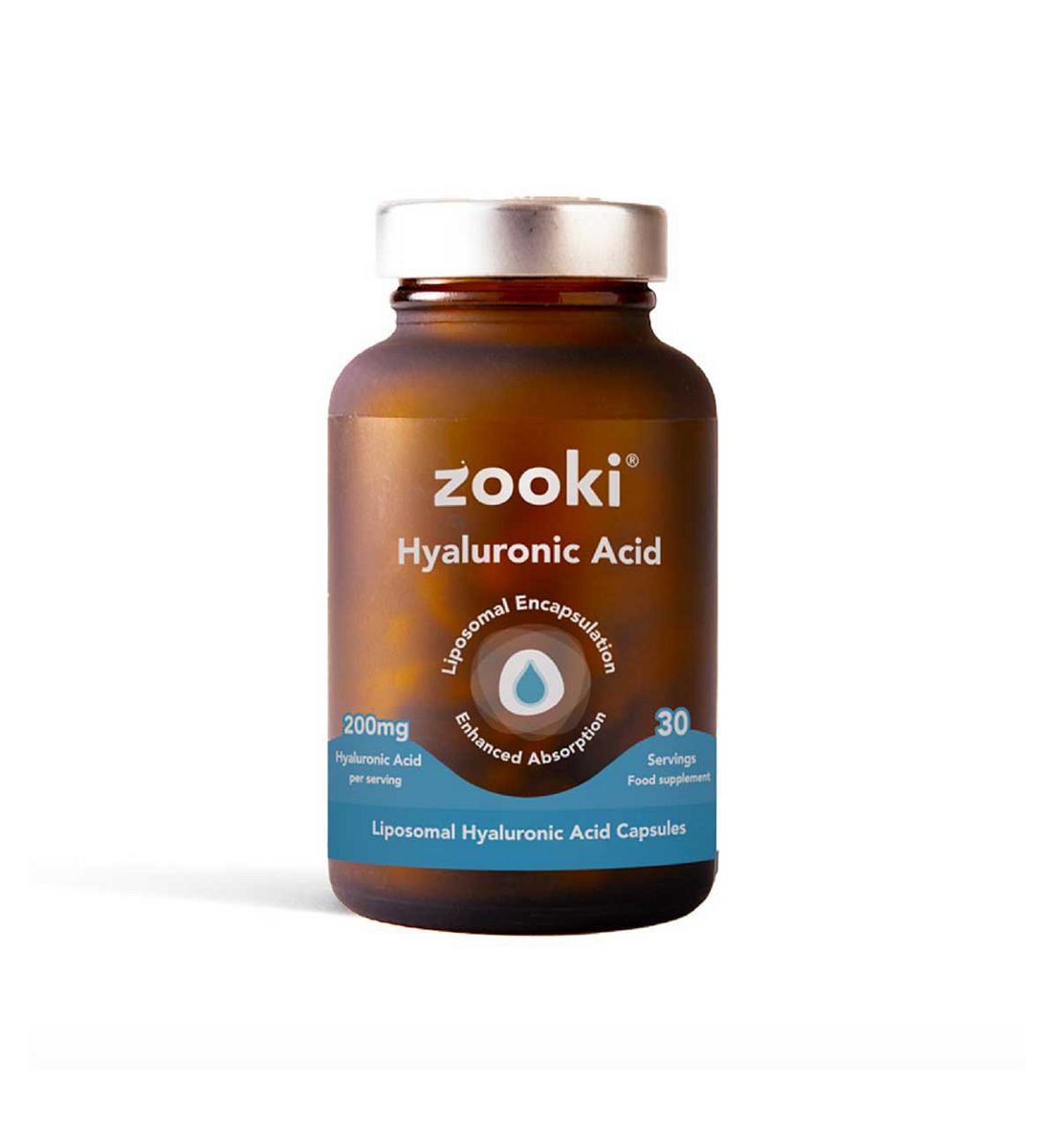 Zooki Liposomal Hyaluronic Acid 200Mg Capsules - 30 Day Supply